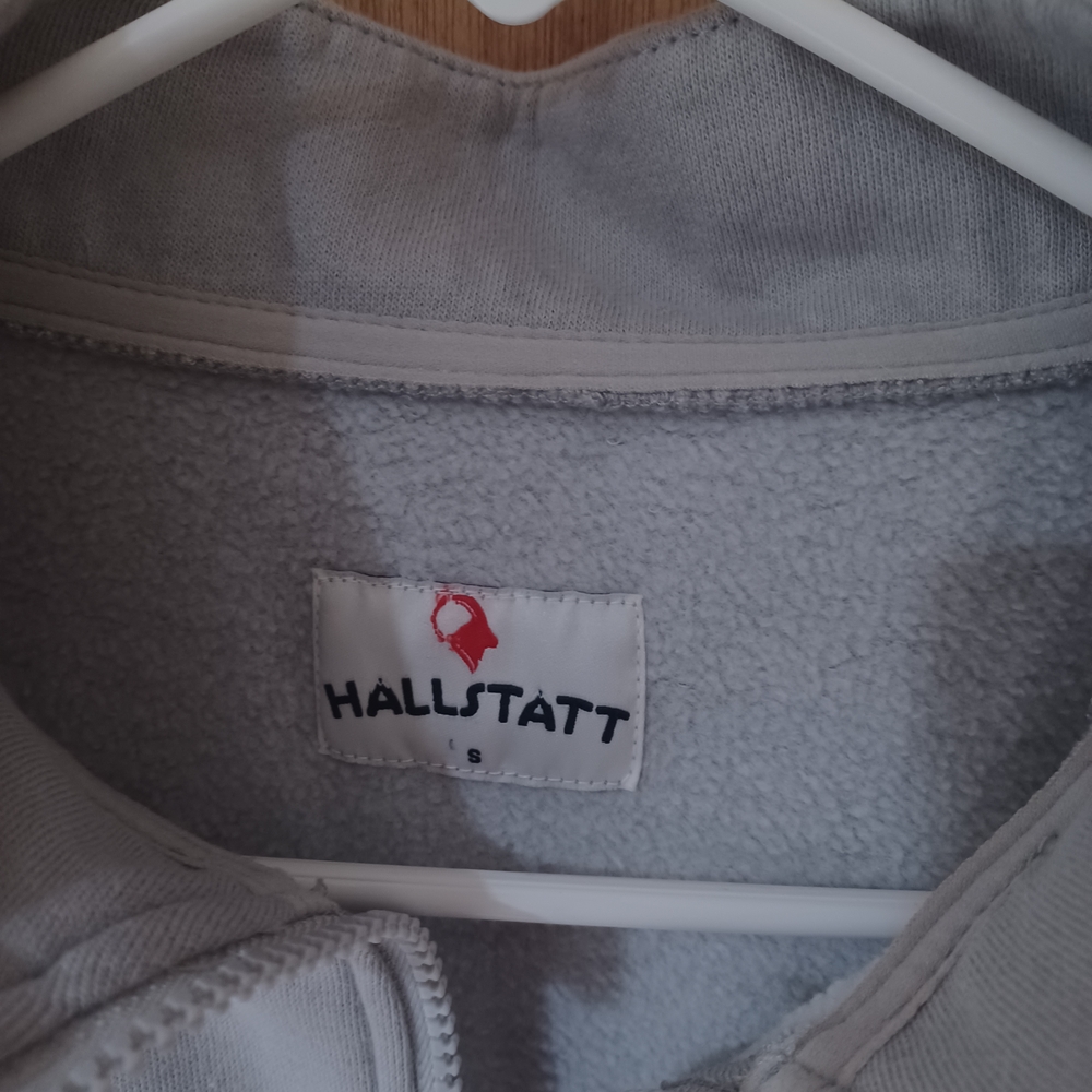 Men's Light Gray Zip-Up Sweater - Picture 3 of 5